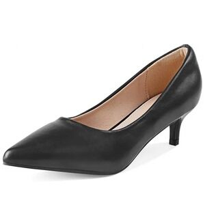 Heel The World Women's‎ 9.5 M Pumps with Kitten Heels Comfort Pointed Toe Dress